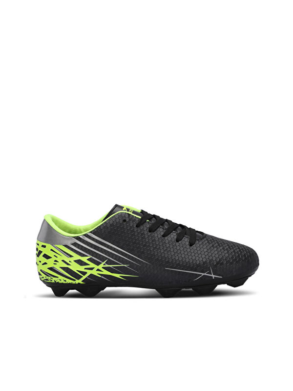 CARLO I Unisex Çocuk Halı Saha Siyah / Yeşil Futbol Ayakkabısı - Görsel 3