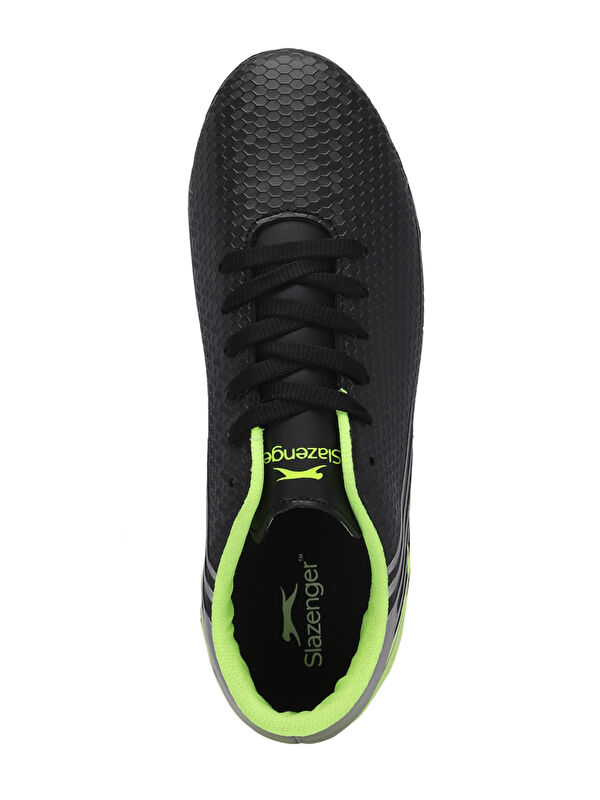 CARLO I Unisex Çocuk Halı Saha Siyah / Yeşil Futbol Ayakkabısı - Görsel 6