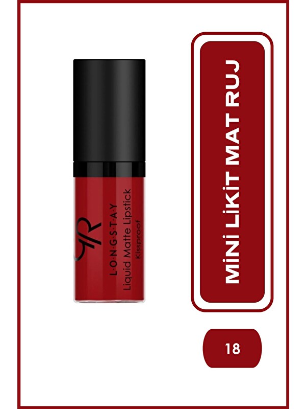 GOLDEN ROSE Likit Mini Mat Ruj - Longstay Liquid Matte Lipstick No: 18 8691190870188