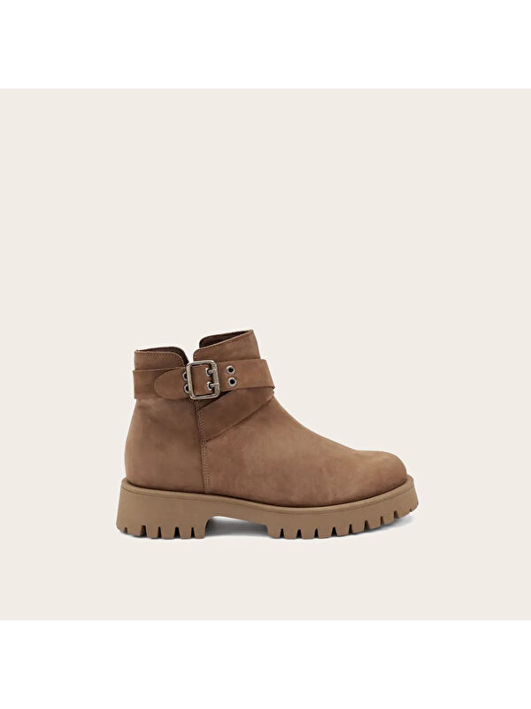 Frau Kadın Bot 56E1 CHUNKY ANKLE BOOT Ebony