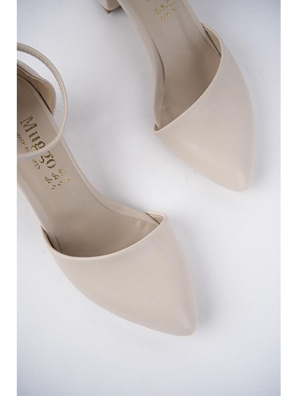 W708 Kadın Klasik Günlük Tarz Şık ve Rahat Topuklu Ayakkabı - Görsel 3