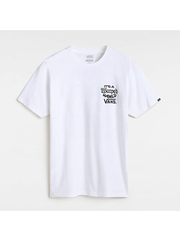 Vans Warped World Erkek Beyaz Tişört