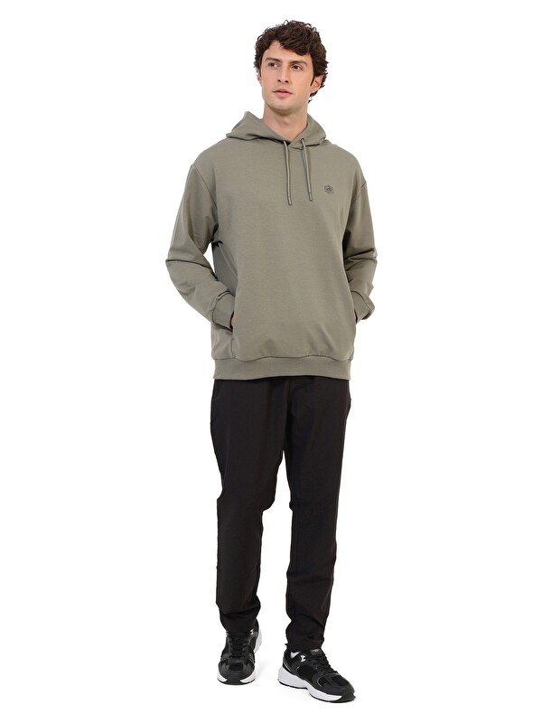 Lumberjack Sweatshirt Erkek Haki MB SN73 HOODIE