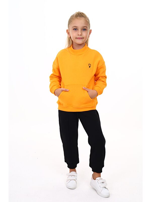 Toontoykids Kız Çocuk Nakışlı Eşofman Takım