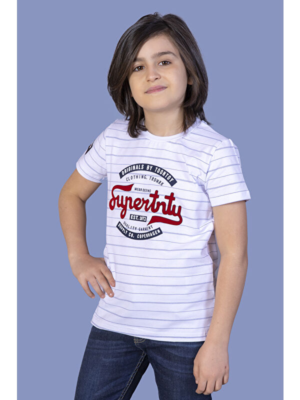 Toontoykids Erkek Çocuk Çizgili Tişört