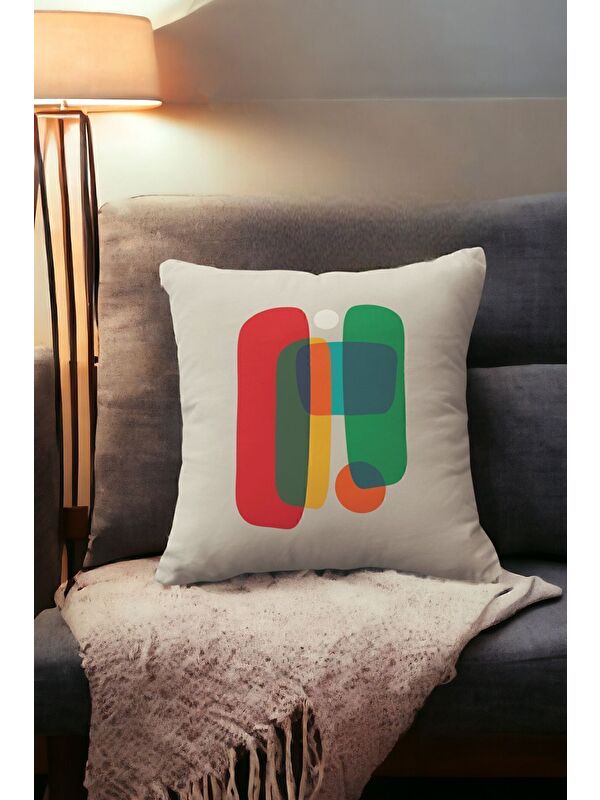 Asdiva Kadife 43x43 Cm Kırlent Kılıfı Dekoratif Yumuşak Salon Soyut