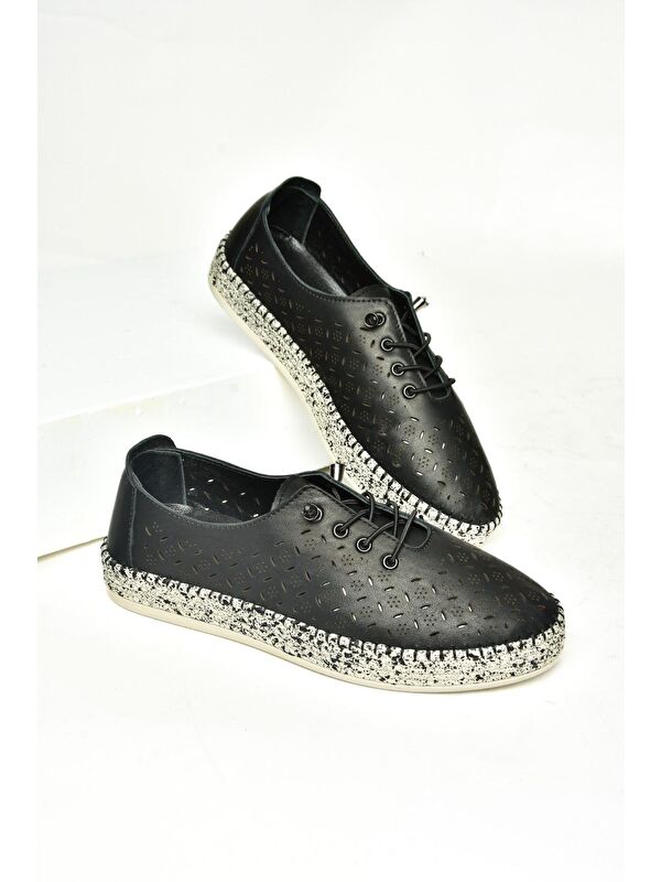 U5551001 Siyah Kadın Ayakkabı - Görsel 4