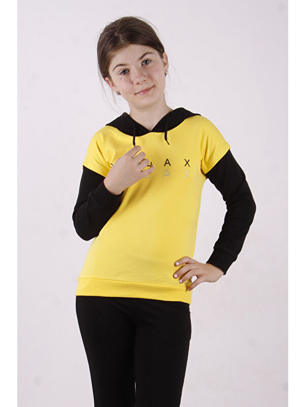 Toontoykids Kız Çocuk Relax Baskılı Sweatshirt