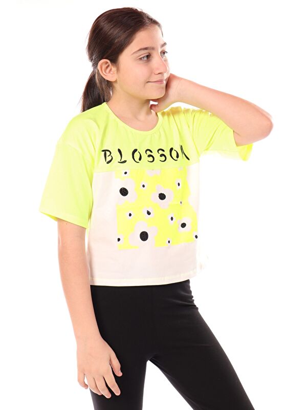Toontoykids Kız Çocuk Baskılı Tişört