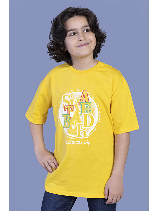 Toontoykids Erkek Çocuk Renkli Baskılı Tişört