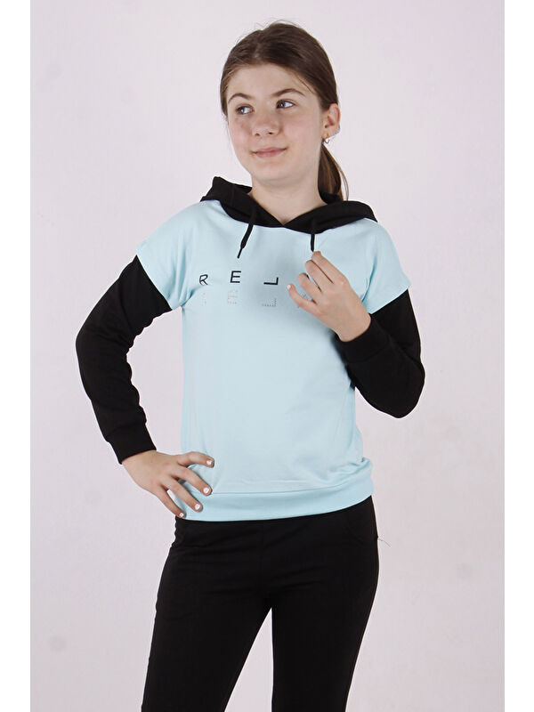 Toontoykids Kız Çocuk Relax Baskılı Sweatshirt