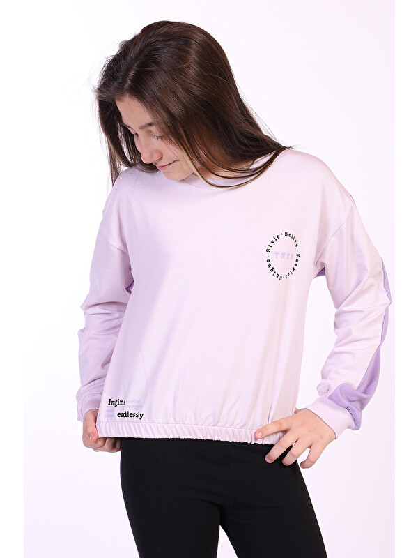 Toontoykids Kız Çocuk Imagine Tnty Baskılı Sweatshirt