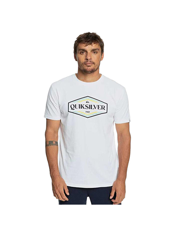 Quiksilver Shapesup Erkek Beyaz Tişört
