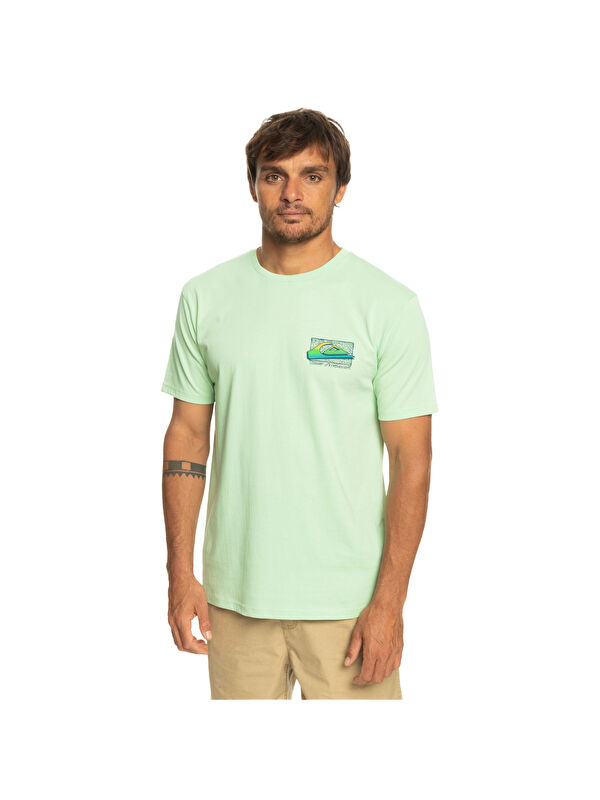 Quiksilver Retrofade Erkek Yeşil Tişört