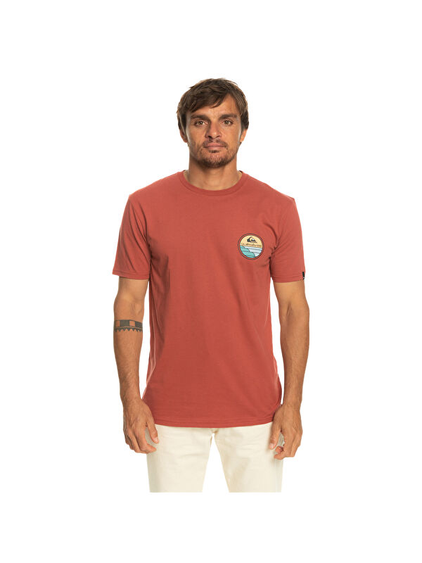 Quiksilver Scenicjourney Erkek Kırmızı Tişört