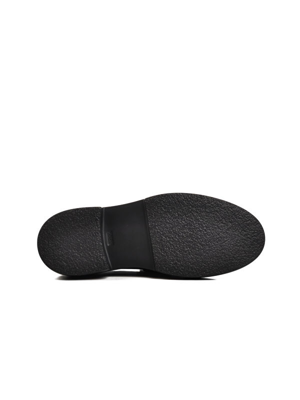 Siyah Hakiki Deri Erkek Loafer Ayakkabı 1018 - Görsel 6