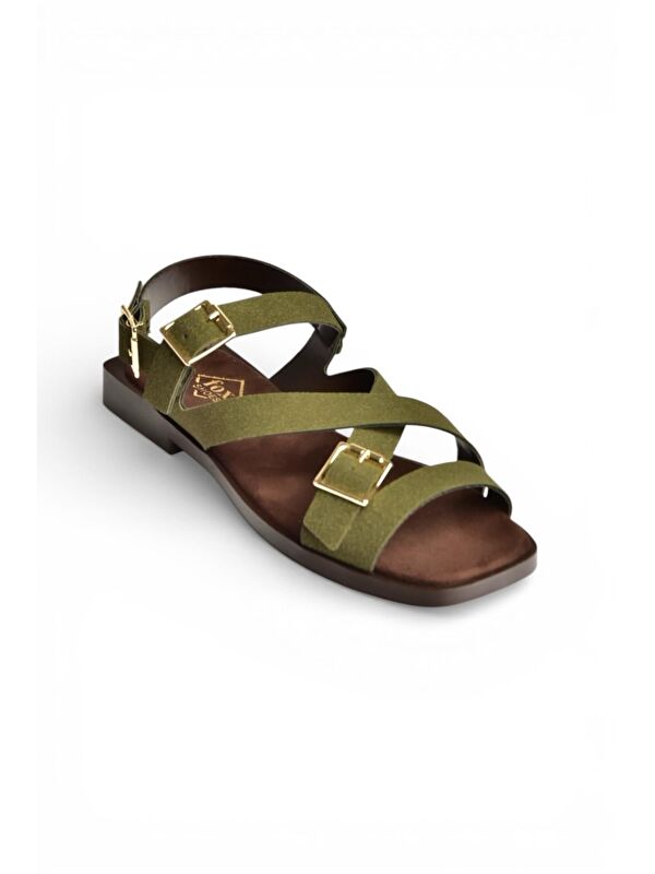 Fox Shoes Yeşil Fox Shoes Sandalet Kadın Y458702602