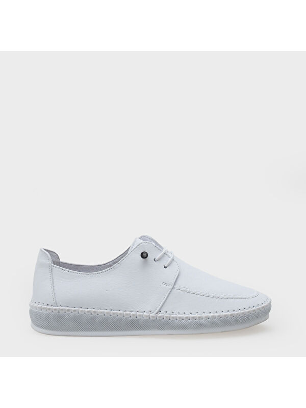 Capone Outfitters Michele Hakiki Deri Soft Konfor Tabanlı Kadın Sneaker