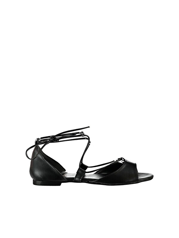 Fox Shoes B726547309 Siyah Kadın Sandalet