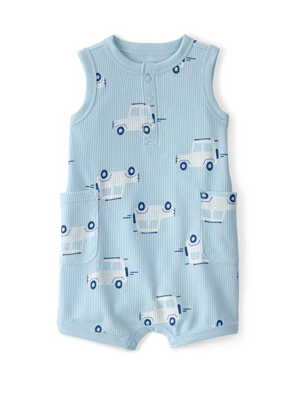 Carter's Erkek Bebek Kısa Tulum 3 Ay-24 Ay Mavi