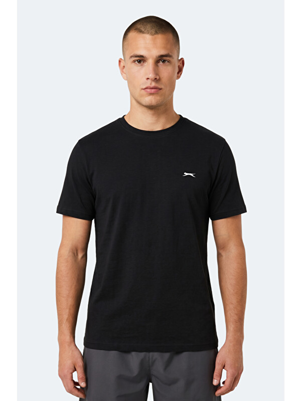 SLAZENGER NOTRON I Erkek Siyah Tişört