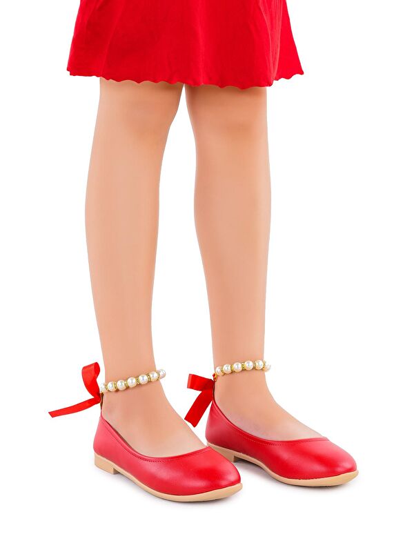 Blanch Cilt İncilli Lastikli Kız Çocuk Babet Ayakkabı - Görsel 3