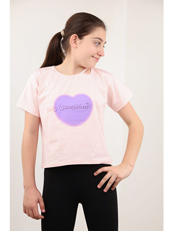 Toontoykids Kız Çocuk Baskılı Tişört