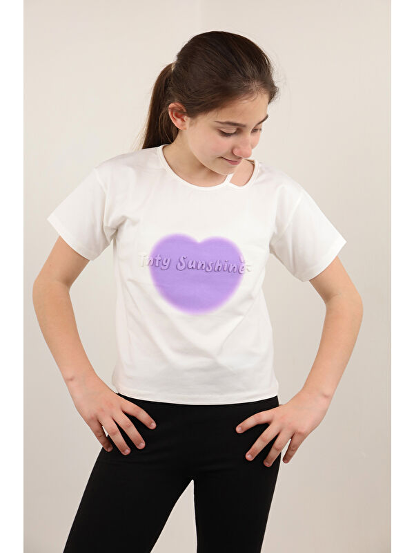 Toontoykids Kız Çocuk Baskılı Tişört