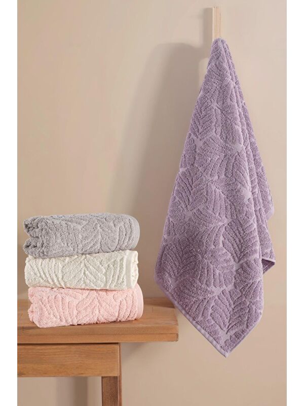 Mulberry Dorian 4'lü %100 Pamuk Jakarlı El Banyo Havlu 50x90