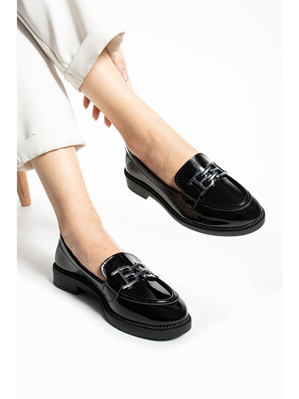 DUXAL SHOES Tegan Kadın Loafer Makosen Casual Toka Detay Günlük Ayakkabı