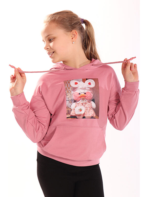 Toontoykids Kız Çocuk Baskılı Sweatshirt