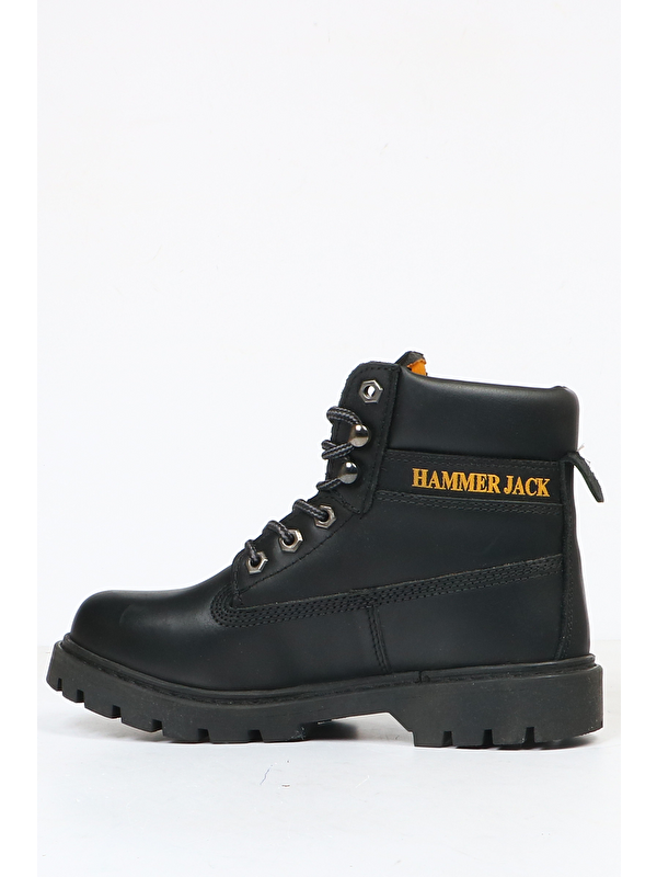 Hammer Jack Siyah Hammer Jack Hakiki Deri Full-Up Kadın Bot