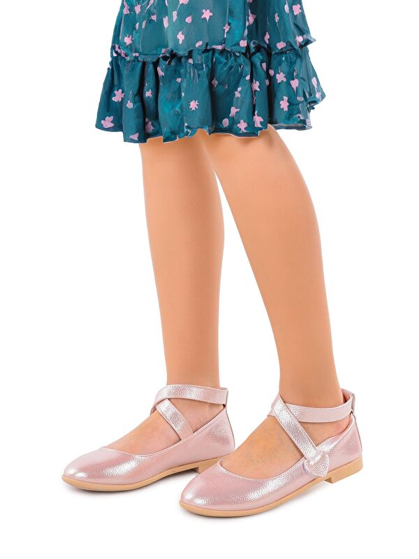 Vette Vakko Cırtlı Kız Çocuk Babet Ayakkabı - Görsel 4