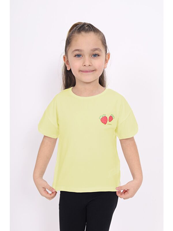 Toontoykids Kız Çocuk Baskılı Tişört