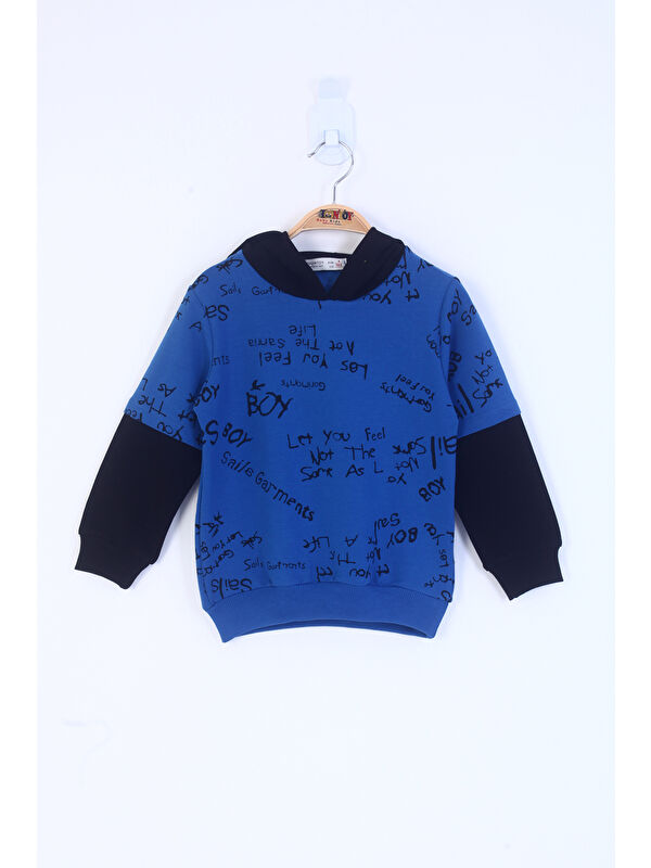 Toontoykids Erkek Çocuk Yazı Baskılı Sweatshirt