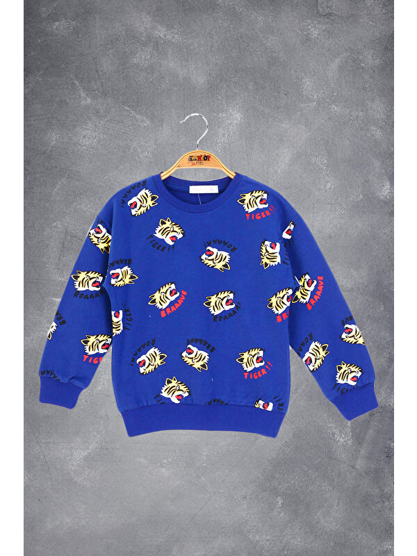 Toontoykids Erkek Çocuk Tıger Baskılı Sweatshirt