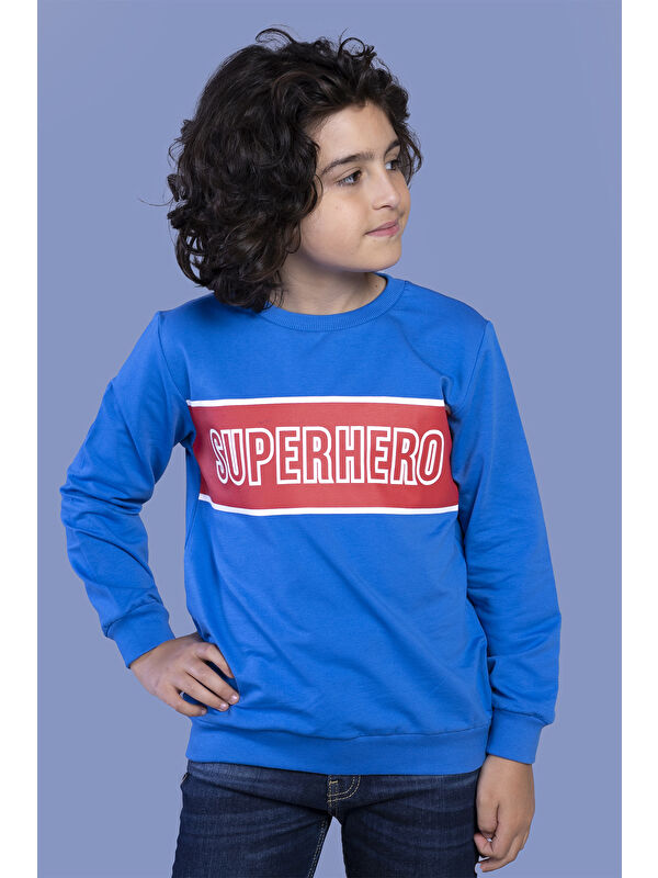 Toontoykids Erkek Çocuk Baskılı Sweatshirt