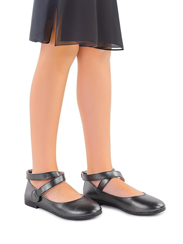 Vette Vakko Cırtlı Kız Çocuk Babet Ayakkabı - Görsel 3