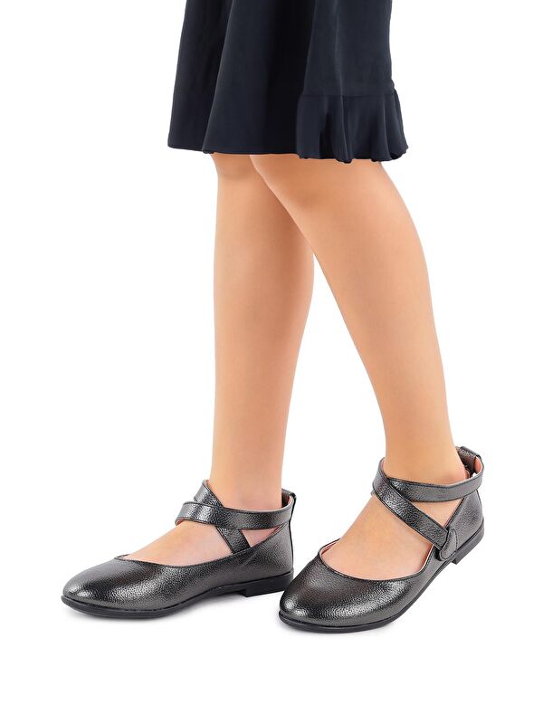 Vette Vakko Cırtlı Kız Çocuk Babet Ayakkabı - Görsel 4