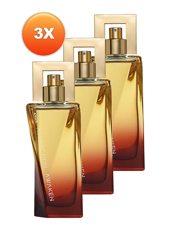 AVON Attraction Awaken Kadın Parfüm Edp 50 Ml. Üçlü Set