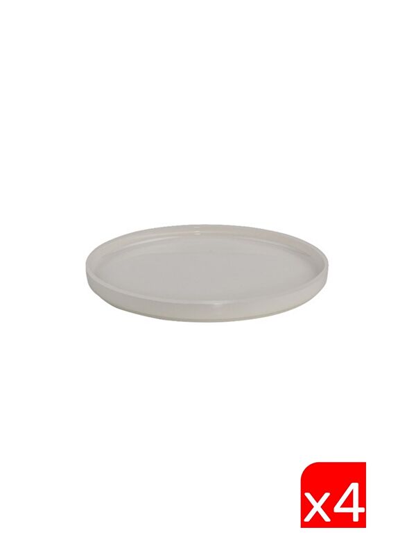 TABAK EVİ Porselen Stolt Dik Yanaklı Kayık Tabak 26x13x2cm 4 lü