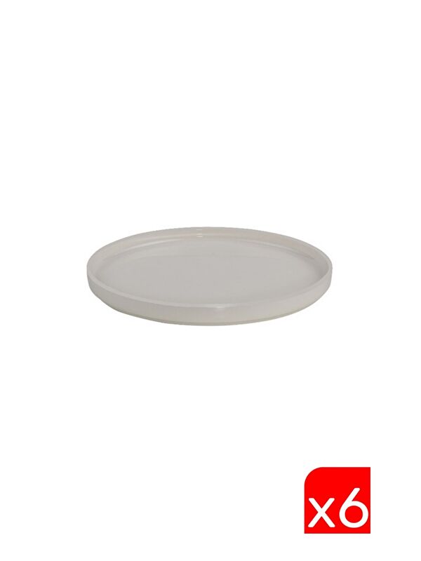 TABAK EVİ Porselen Stolt Dik Yanaklı Kayık Tabak 26x13x2cm 6 lı