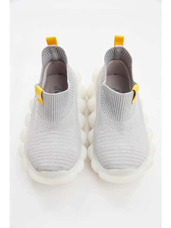 Bomb Işıklı Erkek Bebek Gri Spor Ayakkabı - Görsel 3