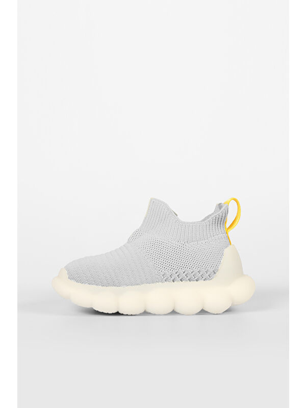 Bomb Işıklı Erkek Bebek Gri Spor Ayakkabı - Görsel 5