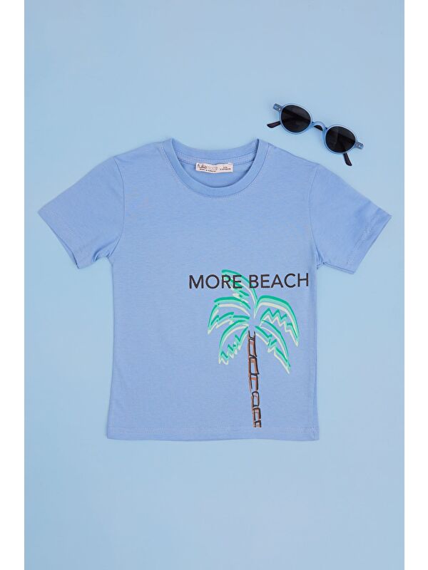 Fullamoda More Beach Baskılı Erkek Çocuk Tişört