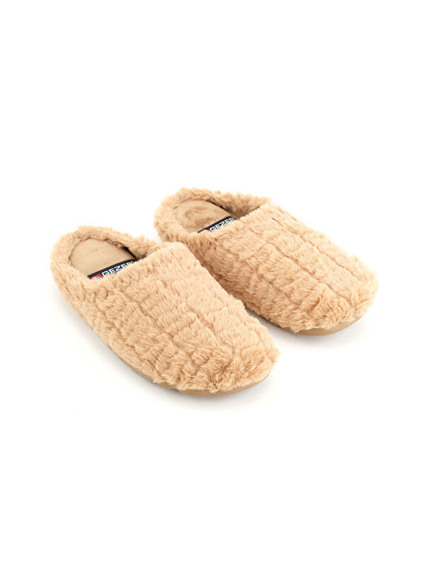 Gezer Gri Gezer Kışlık Ev Kadın Rahat Taban Gondol Terlik