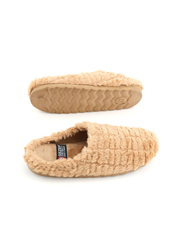 Gezer Gri Gezer Kışlık Ev Kadın Rahat Taban Gondol Terlik