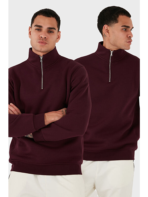 Buratti Pamuklu Regular Fit Dik Yaka 2'li Paket Sweat 59052592S2