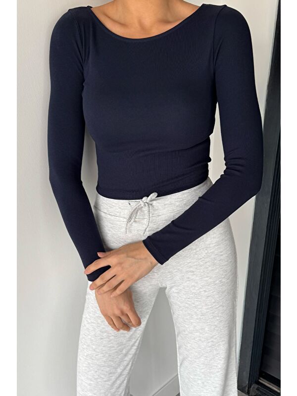 Gülseli Kadın Elastanlı Slim Fit Basic Body Bluz