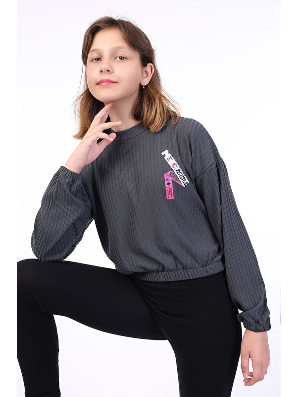 Toontoykids Kız Çocuk Baskılı Sweatshirt